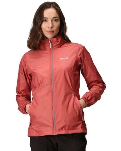 Regatta S Ladies Corinne Iv Waterproof Packable Jacket Coat - Red