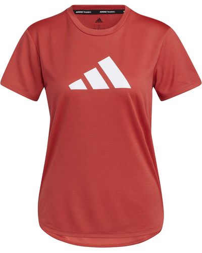 adidas T-shirt - Tee-shirt manches courtes - brique - Rouge