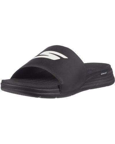 Skechers Go Consistent Slide Sandals – Athletic Beach Shower Shoes With Foam - Black
