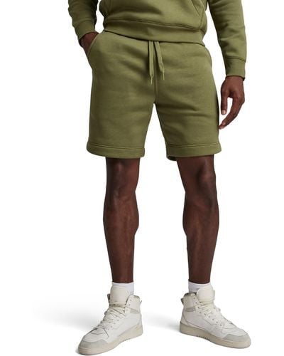 G-Star RAW Premium Core Sweat Shorts - Green