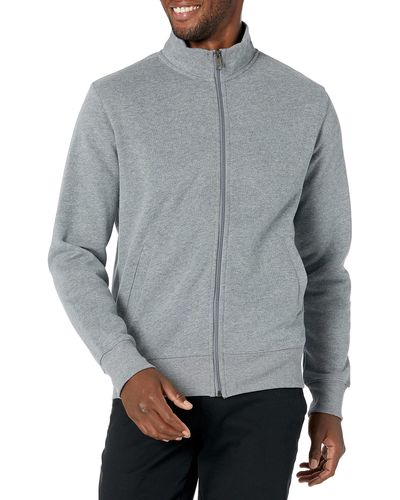 Amazon Essentials Fleece-Jacke mit durchgehendem Reißverschluss - Grau
