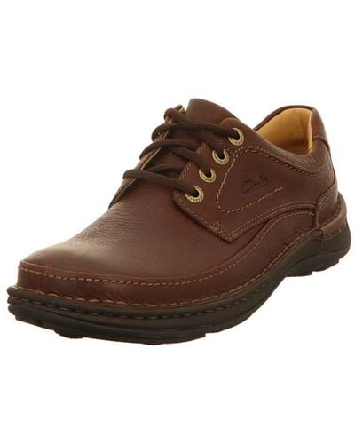 Clarks Nature II Lace Up Shoes - Braun