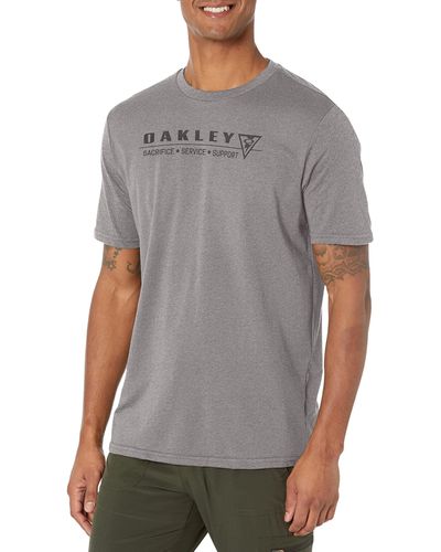 Oakley Adult Si Pillars Tee T-shirt - Grey
