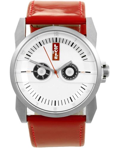 Levi's L023gi-1 Adult Automatic Analogue Watch With Stainless Steel Strap - Red