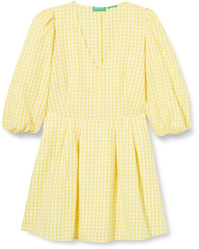 Benetton Dress 4ycndv04t - Yellow
