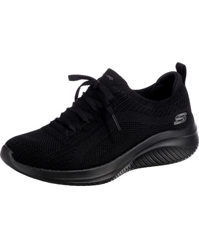 Skechers Sport Hands Free Slip Ins Ultra Flex 3.0 Smooth Step Sneaker - Black