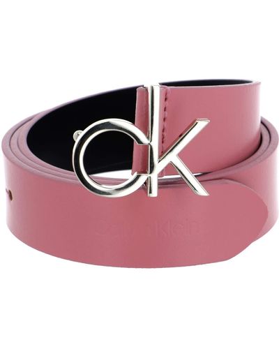 Calvin Klein CK Logo Cintura 30mm - Rosa