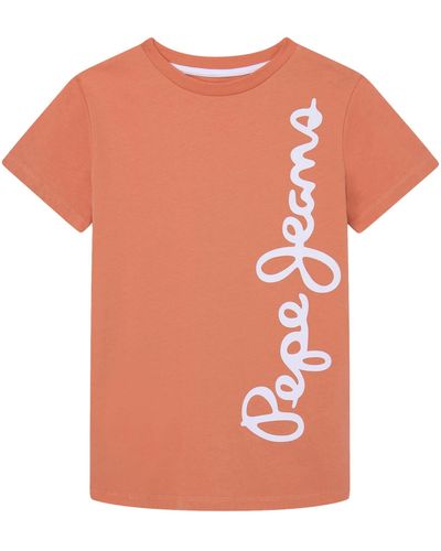 Pepe Jeans Waldo S/S T-Shirt - Naranja