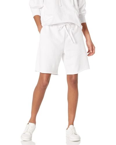 The Drop Aileen Basketball-Shorts aus Fleece - Weiß