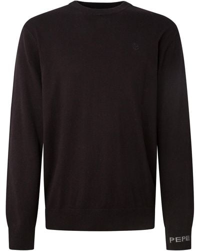 Pepe Jeans Andre Crew Neck Long Sleeves Knits - Noir