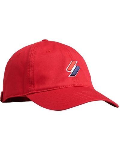 Superdry Code Essential Baseball Cap - Red