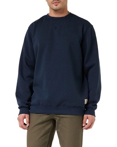 Carhartt Big & Tall Heavyweight Sweatshirt Crewneck Original Fit,new Navy (closeout),xxxx-large - Blue
