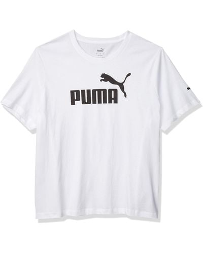 PUMA Big Tall Essential Logo Tee - White