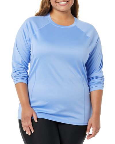 Amazon Essentials Camiseta de Surf de ga Larga Mujer - Azul