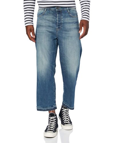 G-Star RAW Tedie Ultra High Waist Straight Jeans - Azul