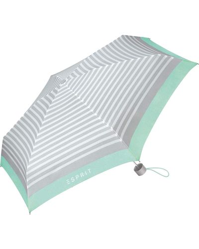 Esprit Petito E_Motional Stripes Parapluie de poche Multicolore menthe 91 cm