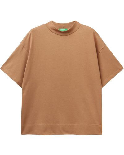 Benetton T-shirt 3bl0d102v - Brown