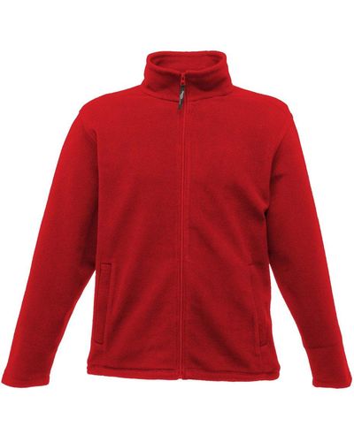 Regatta Trf557= Micro Full Zip Fleece Colour=classic Red Size=s