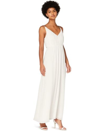 TRUTH & FABLE Amazon-Marke: Maxi-Boho-Kleid aus Chiffon - Weiß