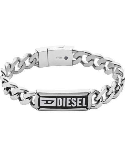 DIESEL Armband Für Männer Stahl - Mettallic