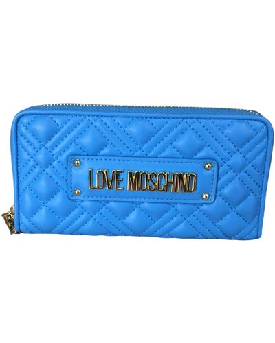 Love Moschino Matelassè Portefeuille Océan Multicolore Taglia Unica - Bleu