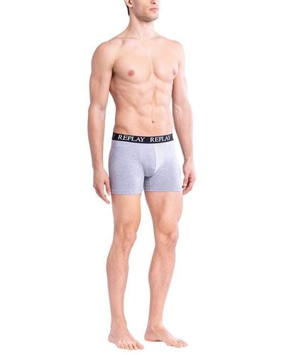 Replay Pack Basic Boxers Multicolore - Taille: XL - Bleu