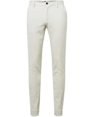 Scotch & Soda Mott-super Slim Fit Classic Yarn-dyed Chino Trousers - White
