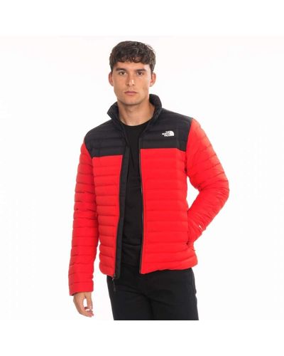 The North Face S Stretch Down Jacket Xl Fiery Red