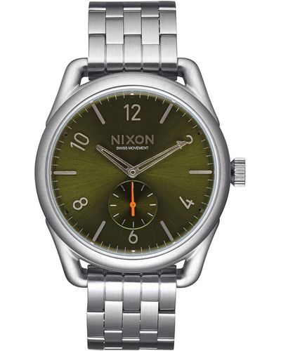 Nixon Watch C39 Ss Analogue Quartz Stainless Steel - Green
