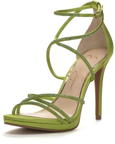 Jessica Simpson Jaeya Strappy Dress Sandal Heeled - Green