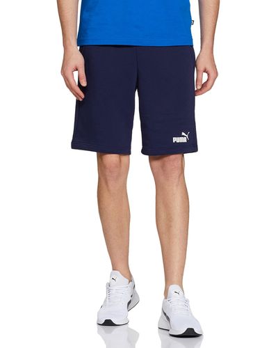 PUMA Männer ESS 10" Gestrickte Shorts - Blau