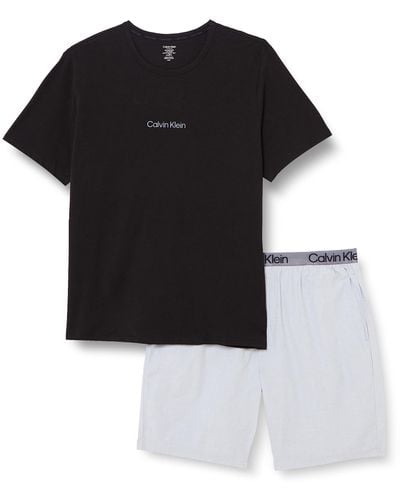 Calvin Klein Hombre Conjunto de Pijama Corto - Negro