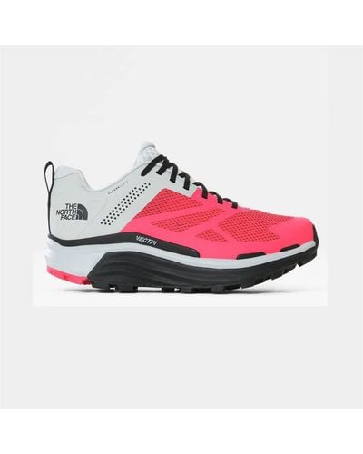 The North Face Vectiv Enduris Futurelight Trail Running Shoe Tin Grey/brilliant Coral 6.5 - Red