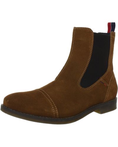 Tommy Hilfiger Brookes 1a Fm56814719 Chelsea Boots Voor - Bruin