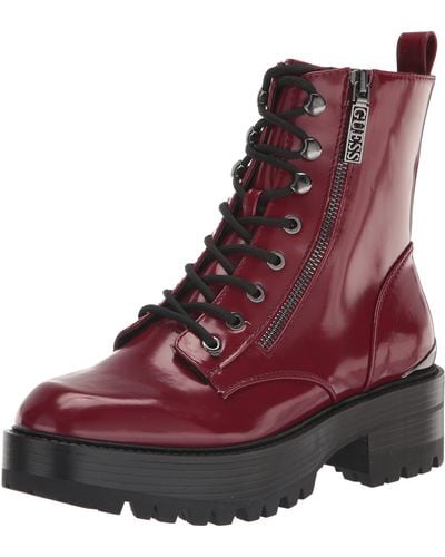 Guess Fearne Ankle Boot - Red