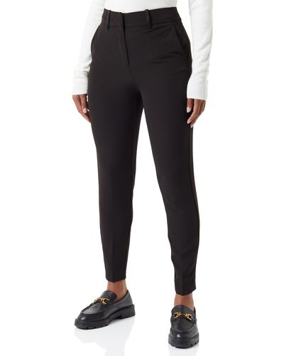 Vero Moda Vmholly Hr Tapered Trousers Trousers - Black