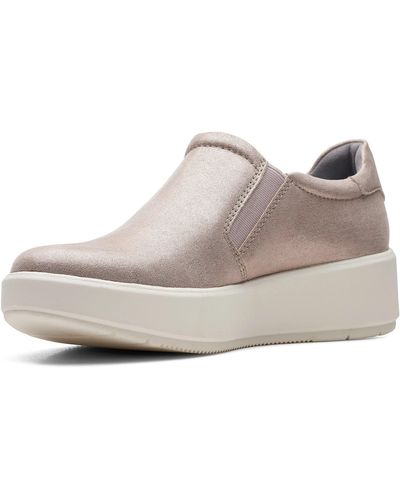 Clarks Layton Step Trainers - White
