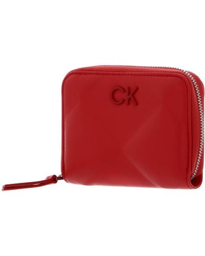 Calvin Klein Re-Lock Quilt ZA Wallet Aurora Red - Rouge