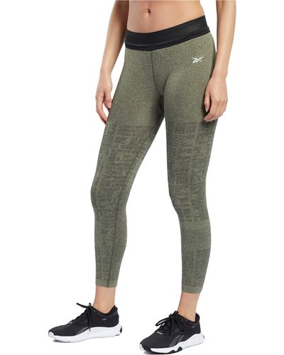 Reebok United By Fitness My Knit 7/8 Tight - Green