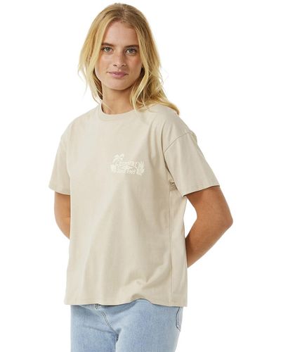 Rip Curl Tiki Tropics Relaxed Short Sleeve T-shirt M - Weiß