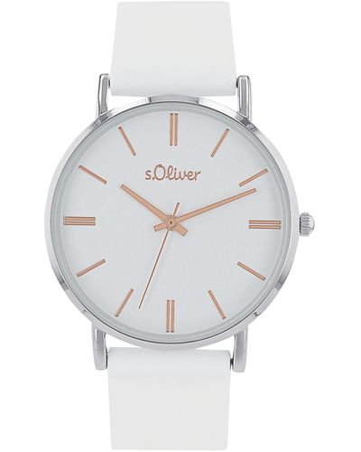 S.oliver Uhr Armbanduhr Silikon 2038372 - Mettallic
