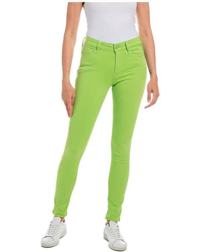 Replay Jeans Luzien Skinny-Fit Hyperflex Colour X-Lite mit Stretch - Grün