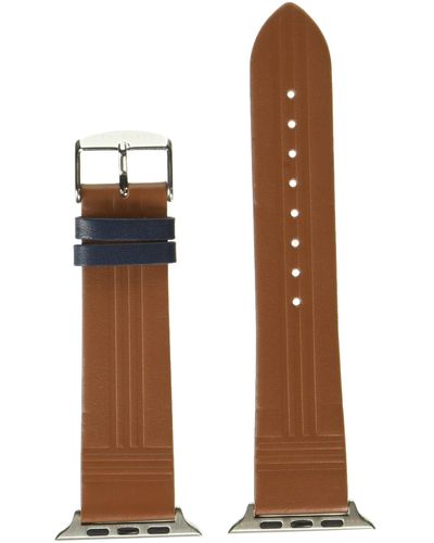 Ted Baker Tan Leather Strap For Apple Watch® - Black