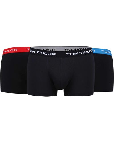 Tom Tailor Boxershorts 3er Pack Unterhosen M - Schwarz
