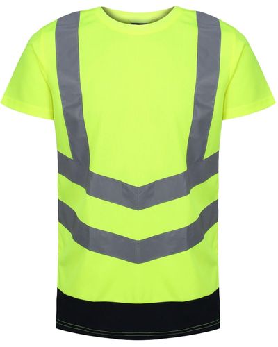 Regatta High Visibility Pro Hi-Vis Short Sleeve T-Shirt Yellow 3XL - Gelb