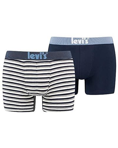 Levi's Triple Stripe Boxer Briefs 2 Pack Cale ons - Bleu