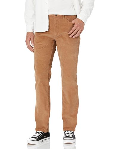 Goodthreads Straight-fit 5-pocket Comfort Stretch Corduroy Pant - Natural