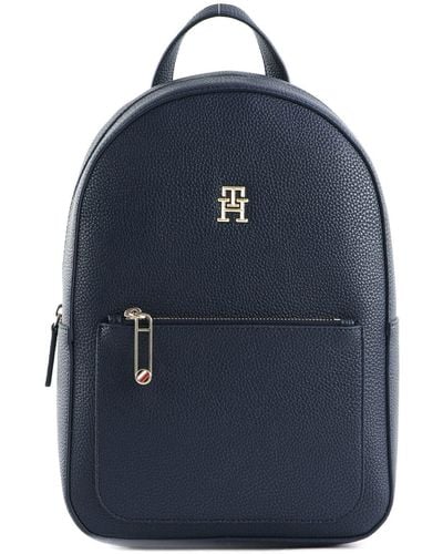Tommy Hilfiger Sac À Dos TH Emblem Backpack Bagage À Main - Bleu