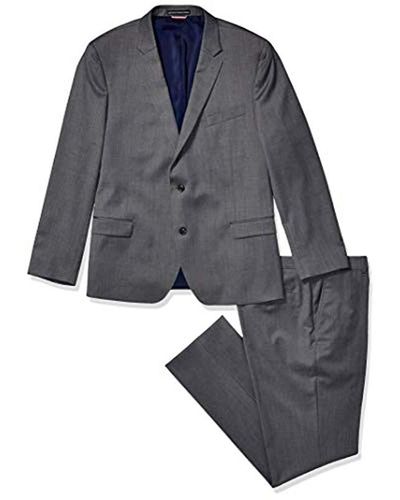 Tommy Hilfiger Slim Fit Performance Suit With Stretch - Grey