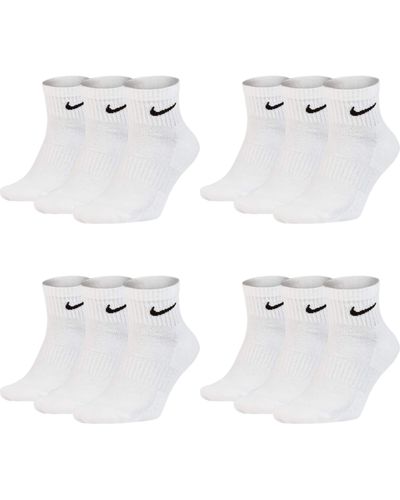 Nike Socken Weiß Schwarz Kurz Sportsocken Größe 34 36 38 40 42 44 46 48 50 Sparset SX7677